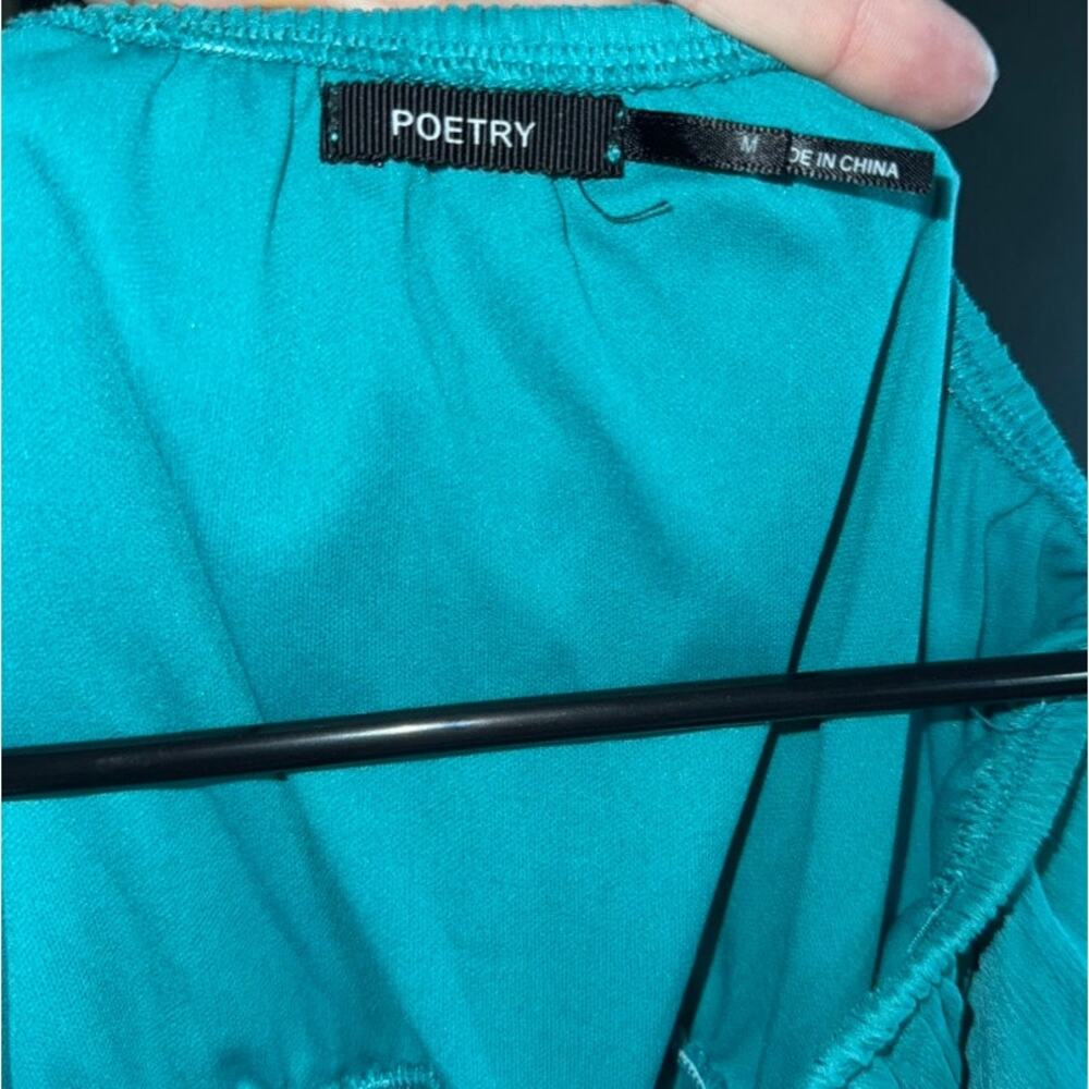 Poetry strapless dress‎ skirt sheer overlay maxi